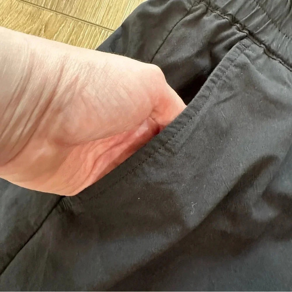 Madewell Women's Black Pull-on Cotton Shorts with Elastic Waistband Size XXL NWT - Picture 3 of 8